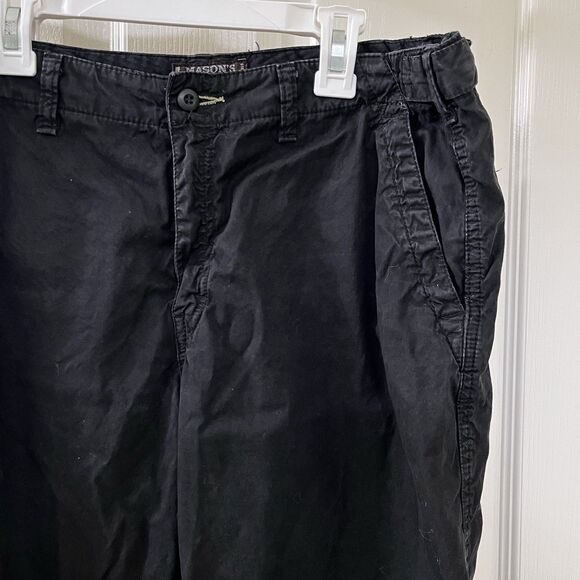 MASON’S Woman Rites Black Cropped Cargo Pants Italy Cotton Woman's Size 48 US 12 - Picture 6 of 16